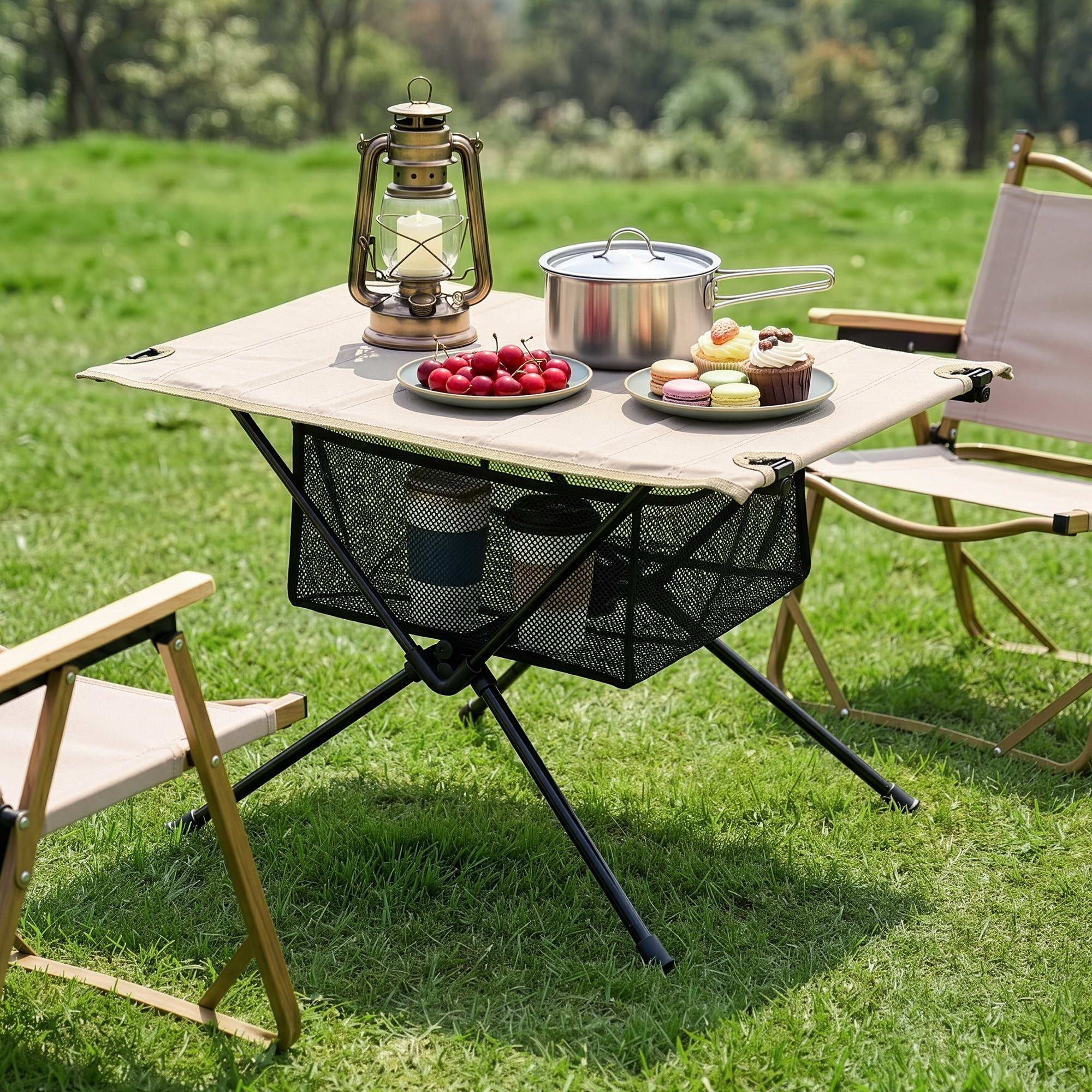 Folding Camping Table Portable Picnic Desk Camp Furniture - Outdoor Recreation > Camping > Camp Furniture - Rivercity House & Home Co. (ABN 18 642 972 209) - Affordable Modern Furniture Australia