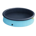Folding Dog Swimming Pool with Sprinkler 120cm - Blue