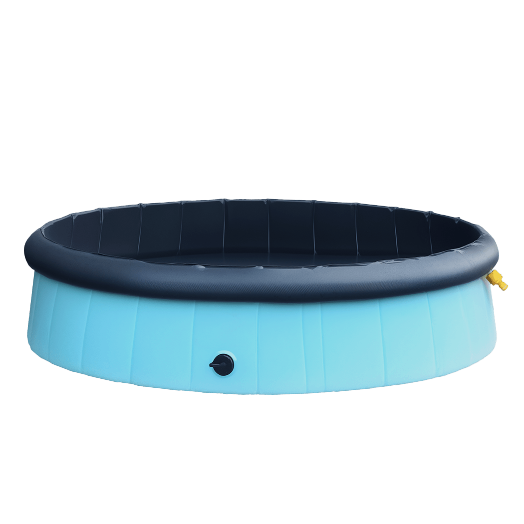 Folding Dog Swimming Pool with Sprinkler 120cm - Blue - Rivercity House & Home Co. (ABN 18 642 972 209) - Affordable Modern Furniture Australia