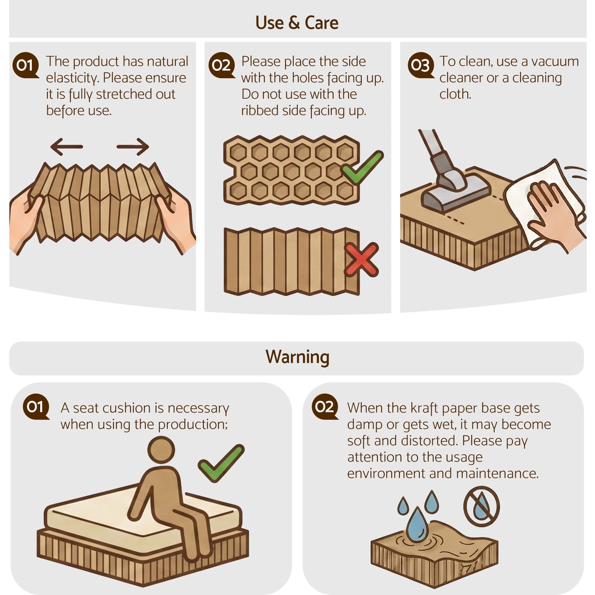 Folding Kraft Paper Bed Frame with Mattress and Pillow 300kg Capacity 200x120cm - Furniture > Bedroom > Beds & Bed Frames - Rivercity House & Home Co. (ABN 18 642 972 209) - Affordable Modern Furniture Australia