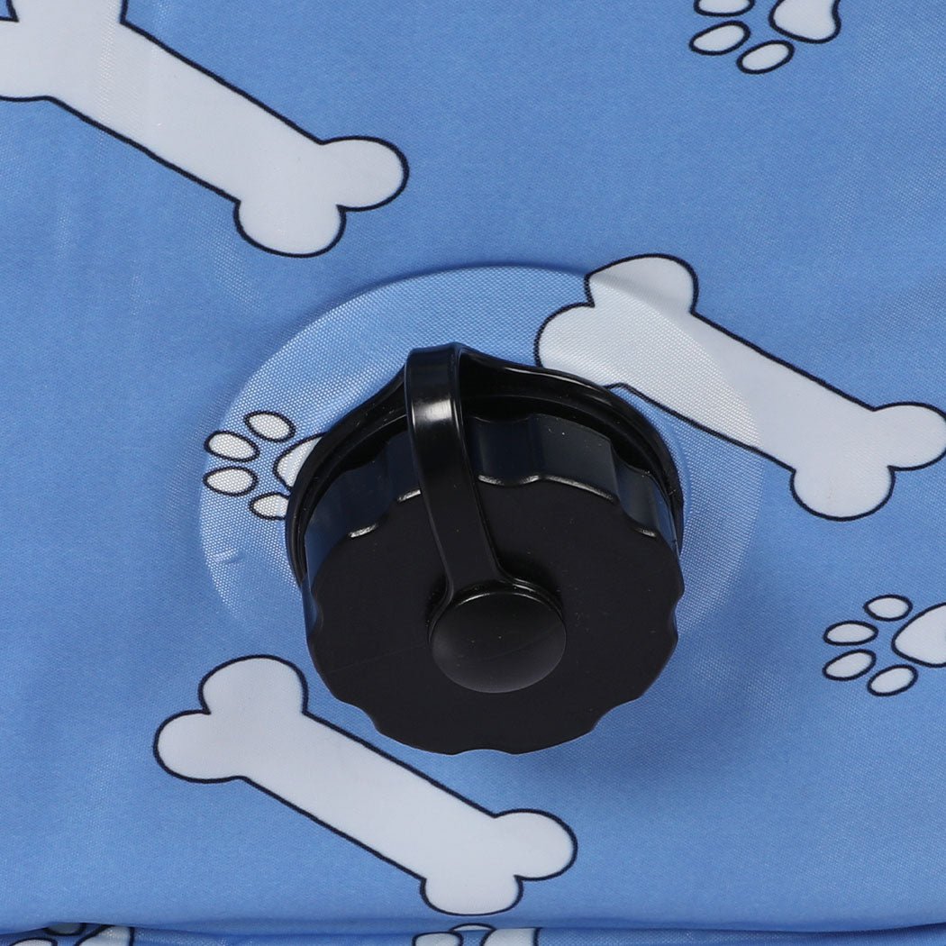 Folding Large Dog Cat Swimming Pool with Drainage Valve - Blue - Rivercity House & Home Co. (ABN 18 642 972 209) - Affordable Modern Furniture Australia