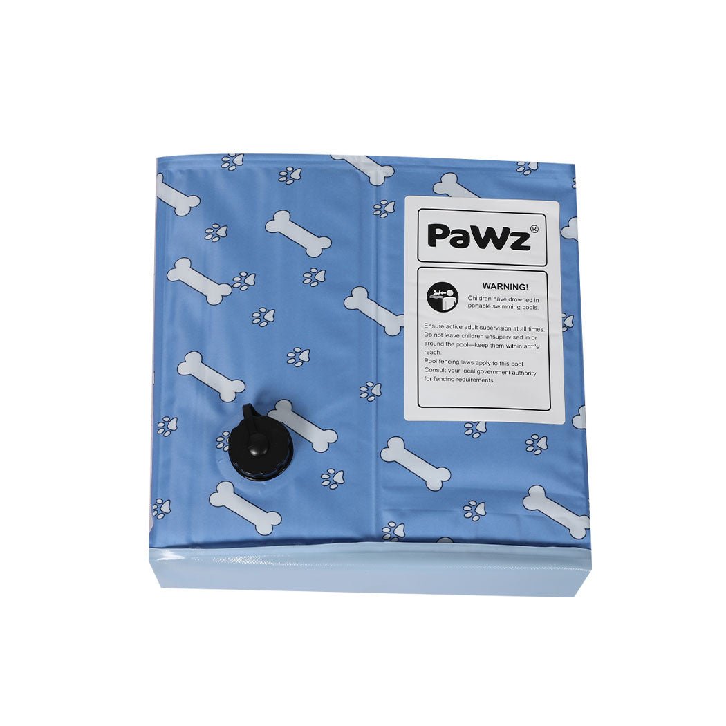 Folding Large Dog Cat Swimming Pool with Drainage Valve - Blue - Rivercity House & Home Co. (ABN 18 642 972 209) - Affordable Modern Furniture Australia