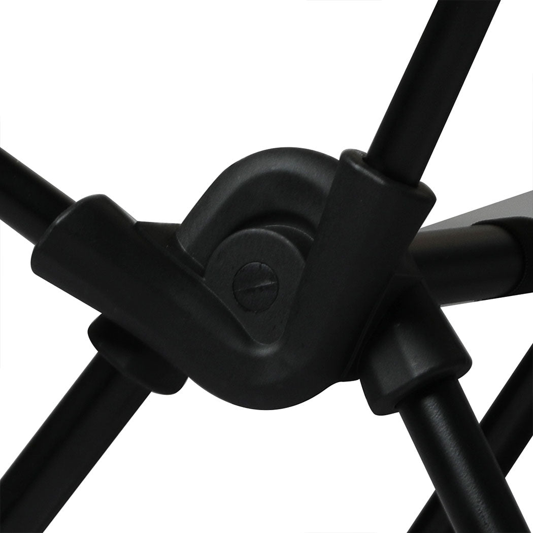 Folding Large Outdoor Camping Chair - Black - Rivercity House & Home Co. (ABN 18 642 972 209) - Affordable Modern Furniture Australia