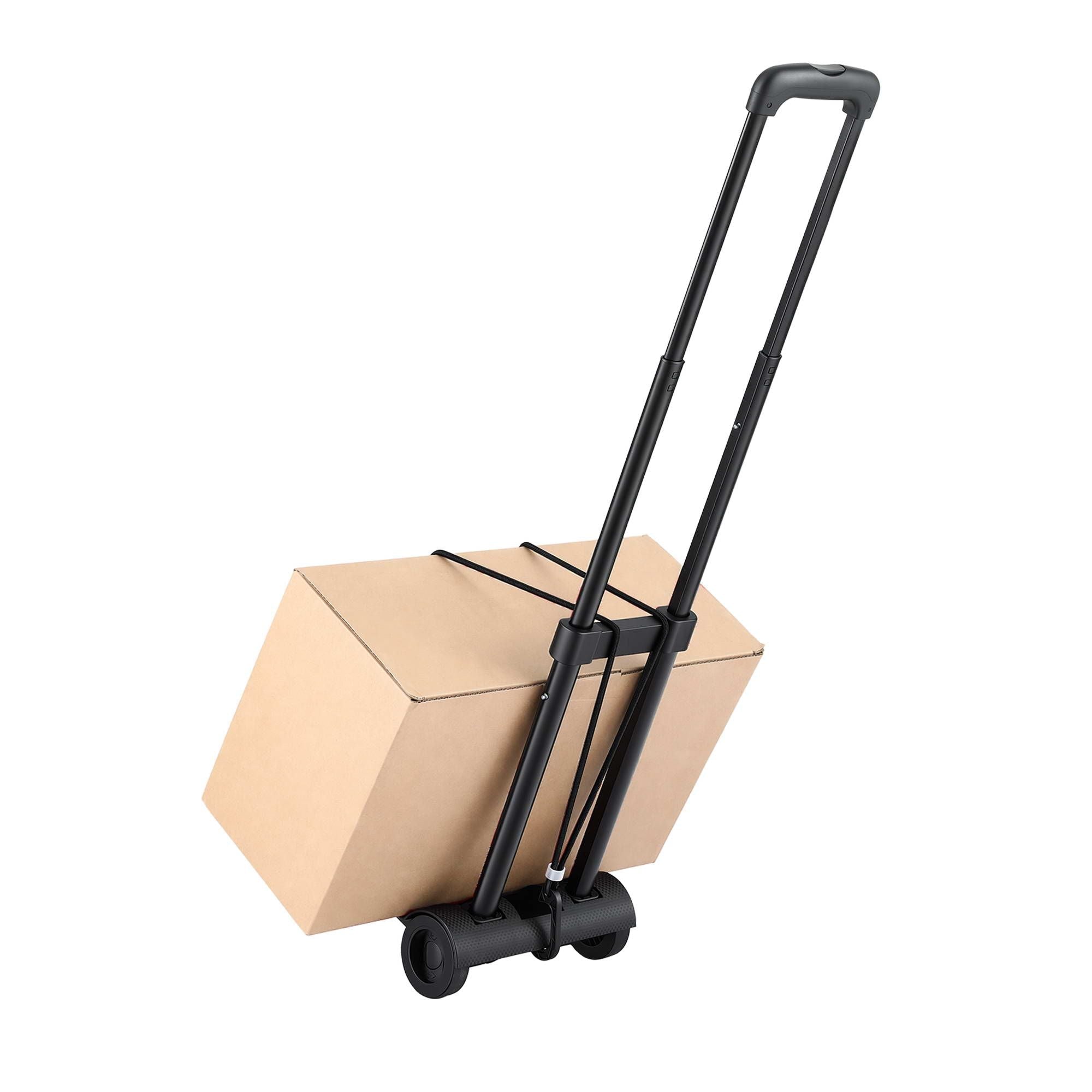 Folding Trolley Portable Hand Truck Lightweight Travel Luggage Black - Tools > Tools Storage > Utility Trolleys - Rivercity House & Home Co. (ABN 18 642 972 209) - Affordable Modern Furniture Australia
