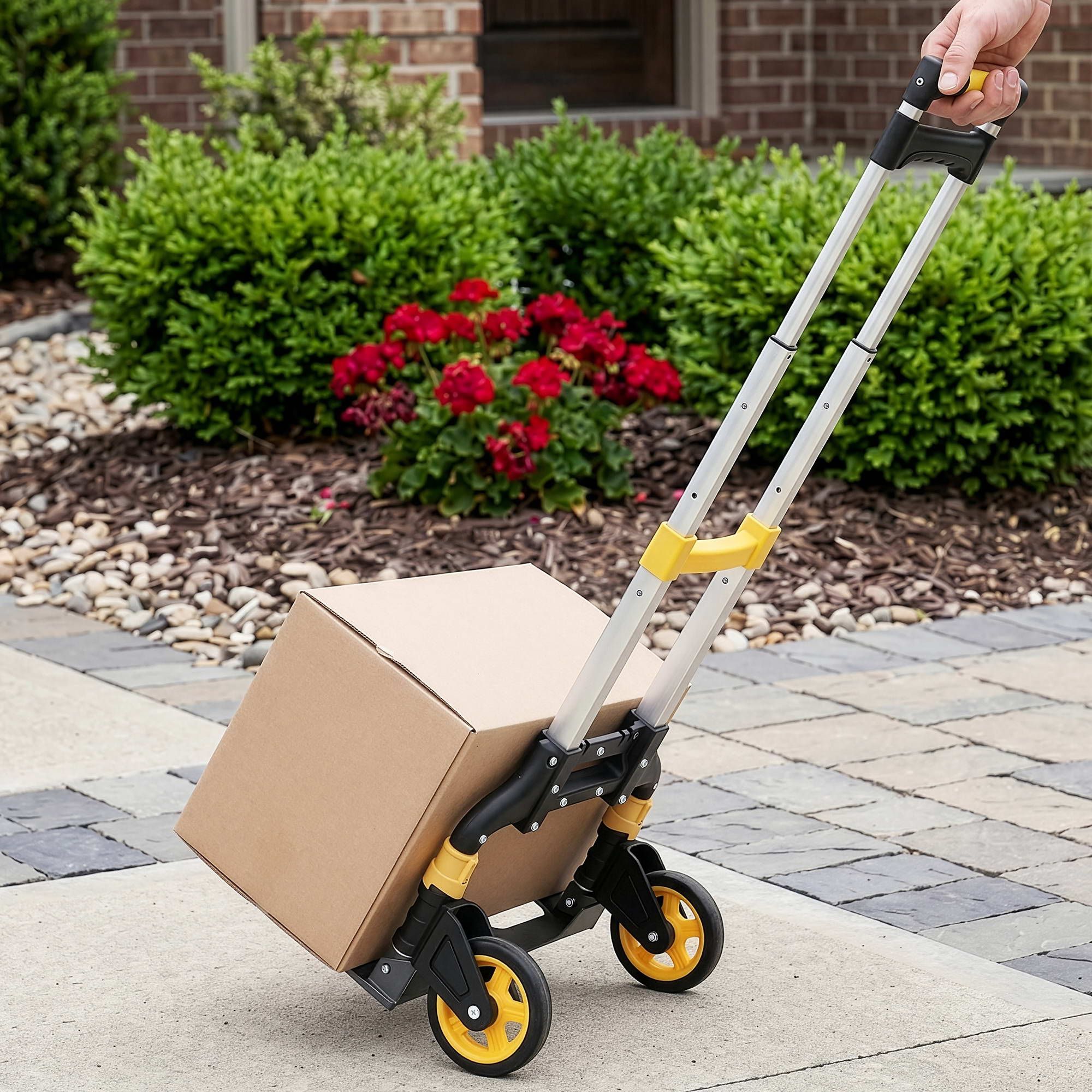 Folding Trolley Portable Hand Truck Lightweight Travel Luggage Silver - Tools > Tools Storage > Utility Trolleys - Rivercity House & Home Co. (ABN 18 642 972 209) - Affordable Modern Furniture Australia