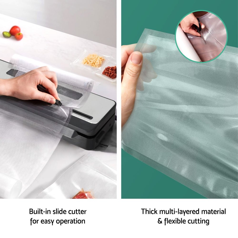 Food Vacuum Sealer Machine Sealing Cutter 5 Modes Storage Bags 4 Rolls - Appliances > Kitchen Appliances - Rivercity House & Home Co. (ABN 18 642 972 209) - Affordable Modern Furniture Australia