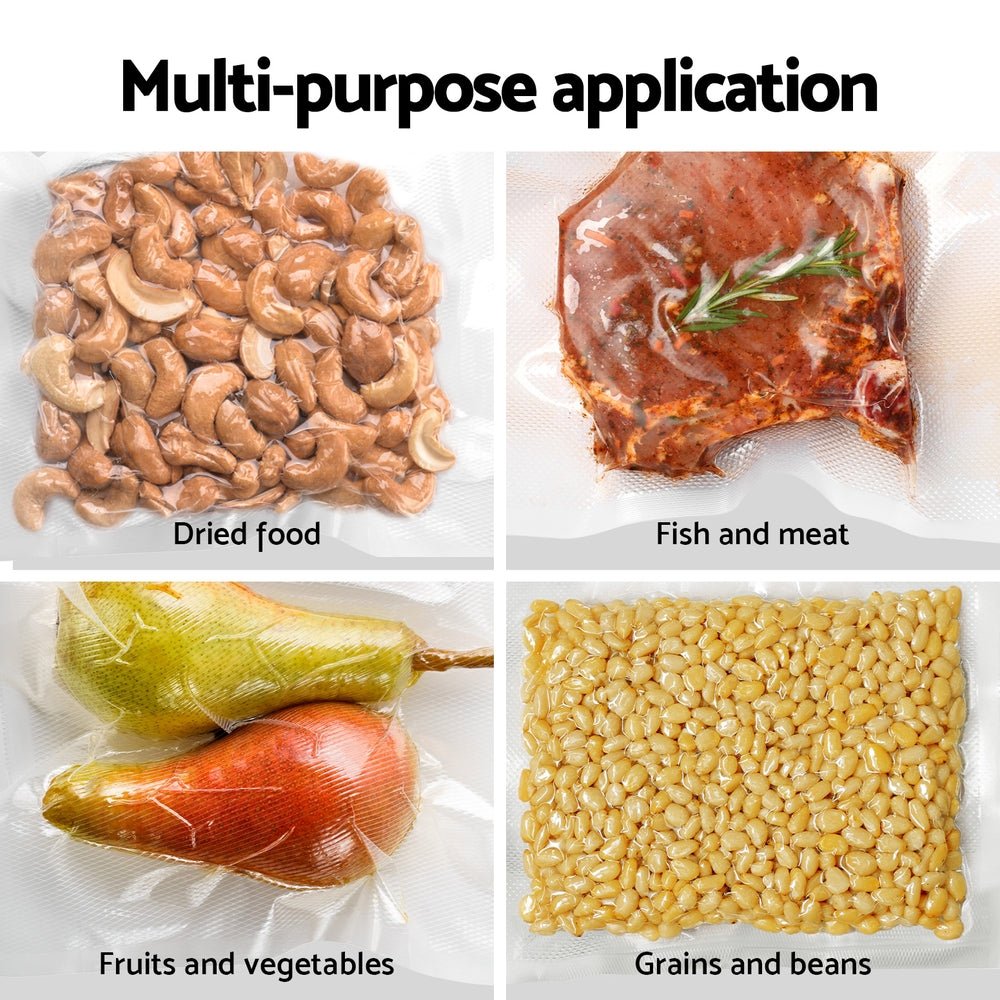 Food Vacuum Sealer Machine Sealing Cutter 5 Modes Storage Bags 4 Rolls - Appliances > Kitchen Appliances - Rivercity House & Home Co. (ABN 18 642 972 209) - Affordable Modern Furniture Australia