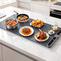 Food Warming Mat 80cm Electric Roll-Up Buffet Tray with 9 Heating Levels and Timer - Grey