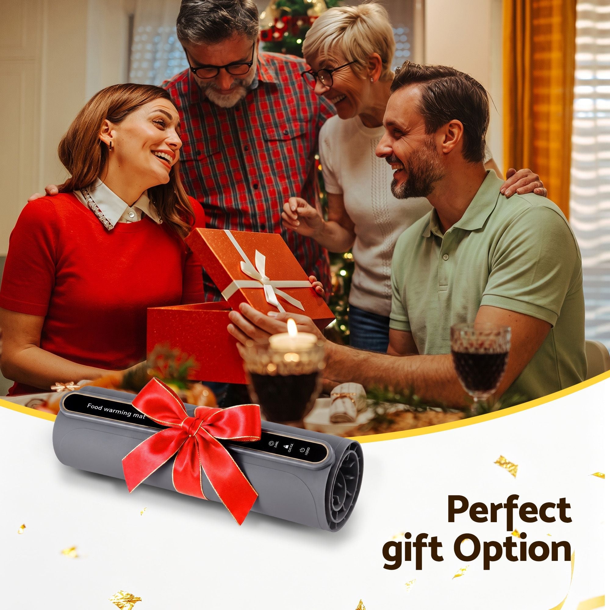 Food Warming Mat 80cm Electric Roll Up Buffet Tray with 9 Heating Levels and Timer - Grey - Appliances > Kitchen Appliances > Food Warmers & Chafing Dishes - Rivercity House & Home Co. (ABN 18 642 972 209) - Affordable Modern Furniture Australia