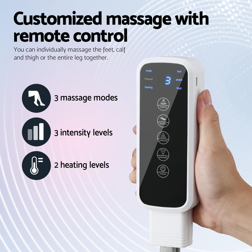 Foot Massager Leg Knee Massager with Air Compression 3 Massage Modes Heating - Health & Beauty > Massage & Relaxation > Massagers - Rivercity House & Home Co. (ABN 18 642 972 209) - Affordable Modern Furniture Australia