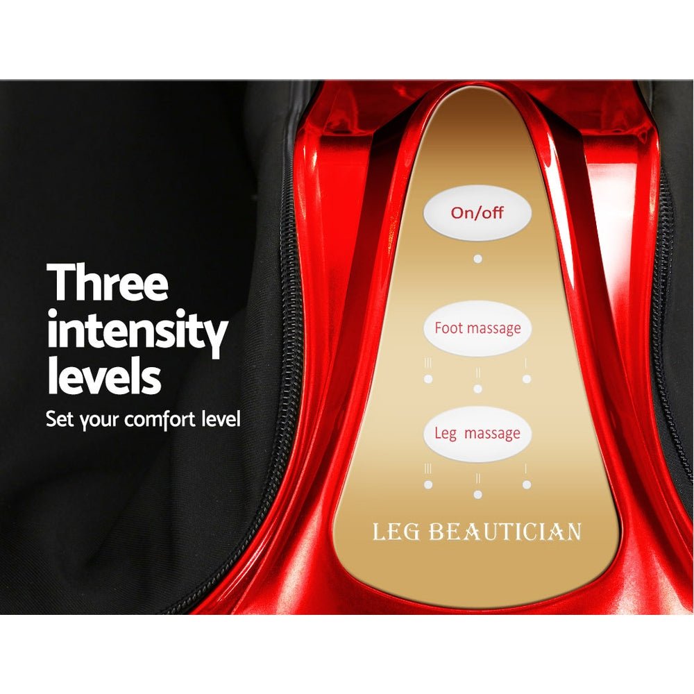 Foot Massager Massagers Shiatsu Electric Roller Ankle Calf Leg Kneading Red - Furniture > Bar Stools & Chairs > Massage Chairs - Rivercity House & Home Co. (ABN 18 642 972 209) - Affordable Modern Furniture Australia