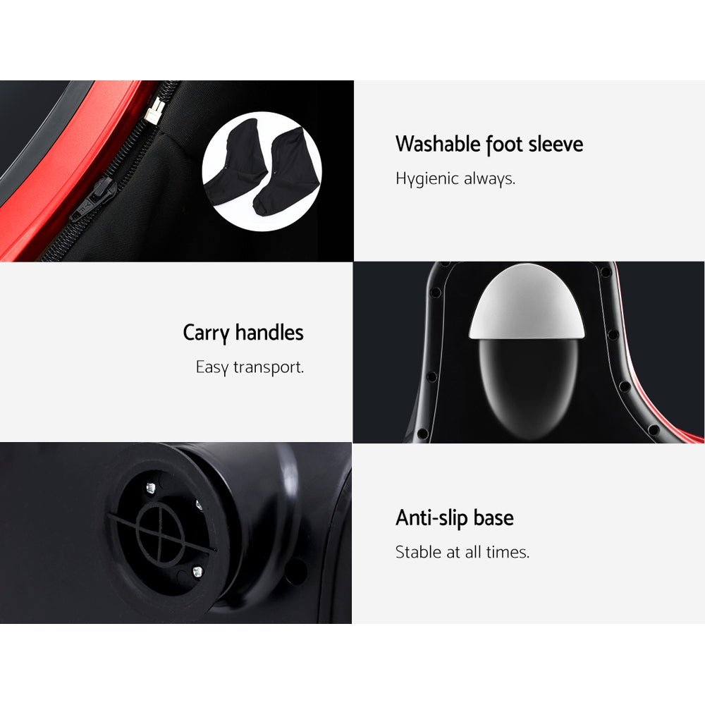 Foot Massager Massagers Shiatsu Electric Roller Ankle Calf Leg Kneading Red - Furniture > Bar Stools & Chairs > Massage Chairs - Rivercity House & Home Co. (ABN 18 642 972 209) - Affordable Modern Furniture Australia