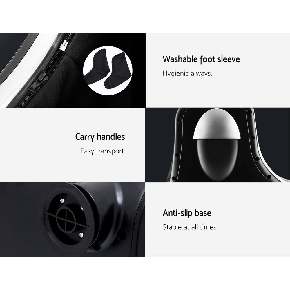 Foot Massager Massagers Shiatsu Electric Roller Ankle Calf Leg Kneading Silver - Furniture > Bar Stools & Chairs > Massage Chairs - Rivercity House & Home Co. (ABN 18 642 972 209) - Affordable Modern Furniture Australia