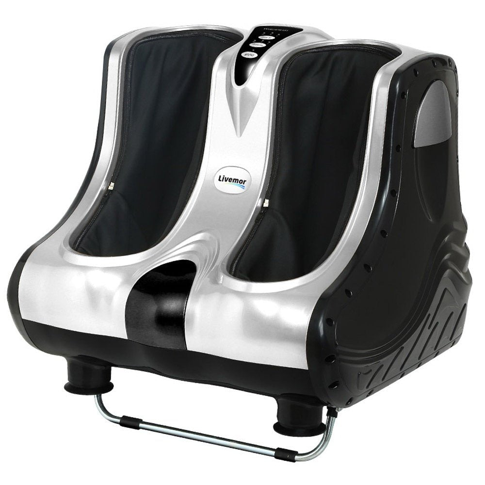 Foot Massager Massagers Shiatsu Electric Roller Ankle Calf Leg Kneading Silver - Furniture > Bar Stools & Chairs > Massage Chairs - Rivercity House & Home Co. (ABN 18 642 972 209) - Affordable Modern Furniture Australia