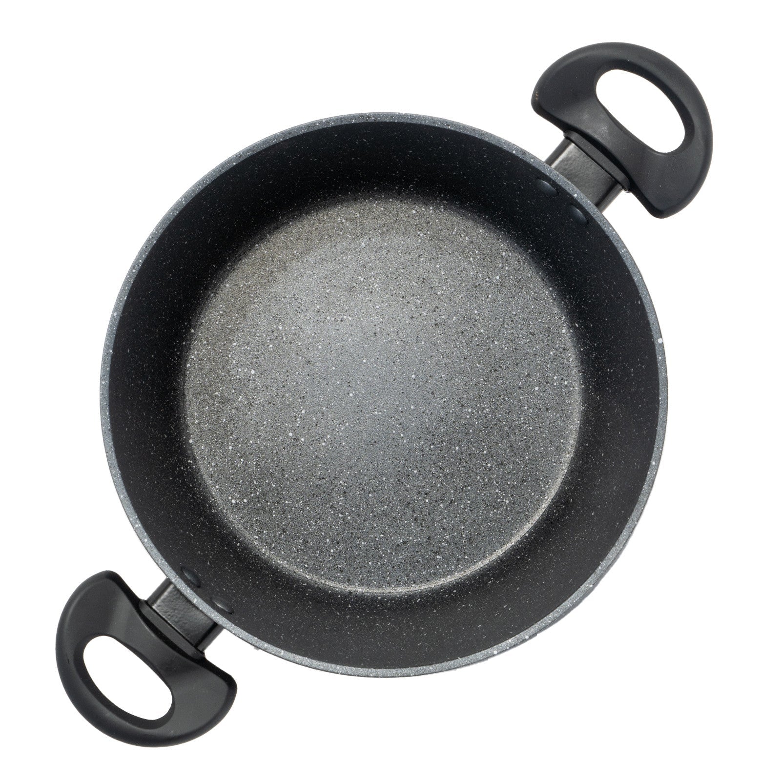 Forged Casserole With Lid Cookware Kitchen Black 24cm - Home & Garden > Kitchenware > Skillets & Frying Pans - Rivercity House & Home Co. (ABN 18 642 972 209) - Affordable Modern Furniture Australia
