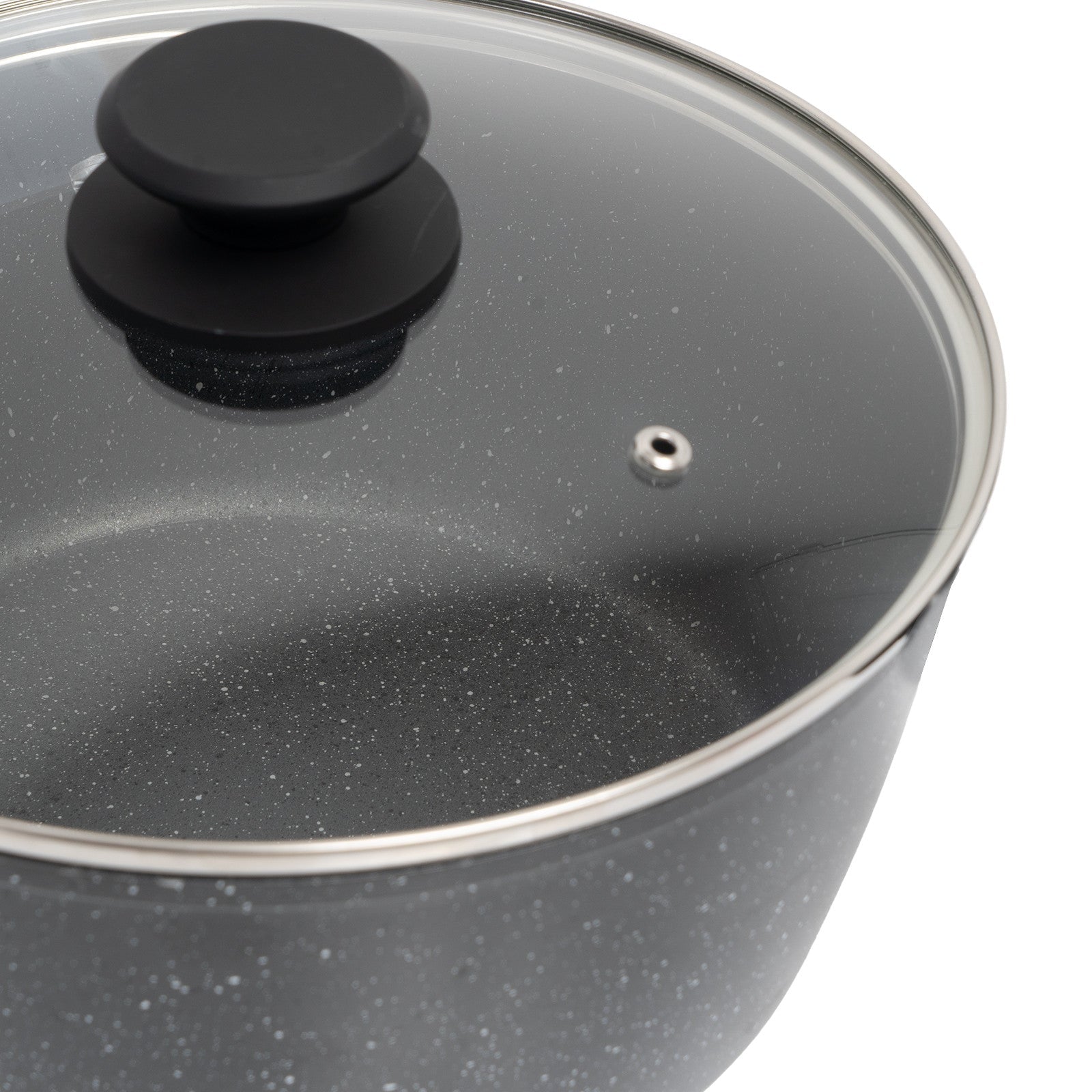 Forged Saucepan With Lid Cookware Kitchen Black 20cm - Home & Garden > Kitchenware > Skillets & Frying Pans - Rivercity House & Home Co. (ABN 18 642 972 209) - Affordable Modern Furniture Australia