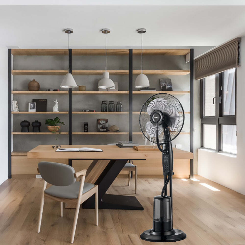 Freestanding Air Cooling Fan w/Misting Water Spray, W40cm, H1.2m + RC - Appliances > Air Conditioners > Evaporative Coolers - Rivercity House & Home Co. (ABN 18 642 972 209) - Affordable Modern Furniture Australia