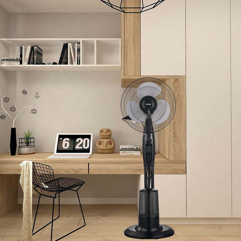 Freestanding Air Cooling Fan w/Misting Water Spray, W40cm, H1.2m + RC - Appliances > Air Conditioners > Evaporative Coolers - Rivercity House & Home Co. (ABN 18 642 972 209) - Affordable Modern Furniture Australia