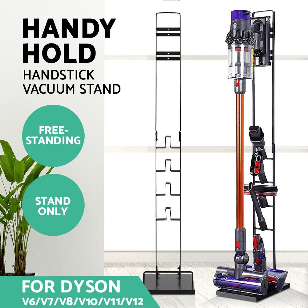 Freestanding Dyson Vacuum Cleaner Stand for V6 7 8 10 11 Black - Appliances > Vacuum Cleaners > Vacuum Cleaner Accessories - Rivercity House & Home Co. (ABN 18 642 972 209) - Affordable Modern Furniture Australia