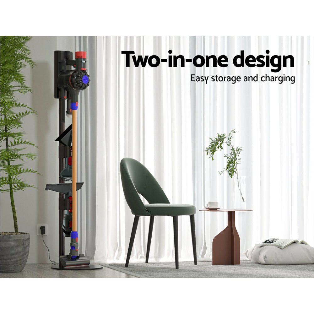 Freestanding Dyson Vacuum Cleaner Stand for V6 7 8 10 11 Grey - Appliances > Vacuum Cleaners > Vacuum Cleaner Accessories - Rivercity House & Home Co. (ABN 18 642 972 209) - Affordable Modern Furniture Australia