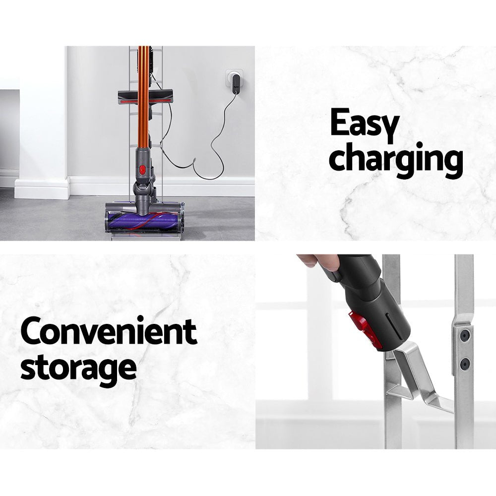 Freestanding Dyson Vacuum Cleaner Stand for V6 7 8 10 11 Silver - Appliances > Vacuum Cleaners > Vacuum Cleaner Accessories - Rivercity House & Home Co. (ABN 18 642 972 209) - Affordable Modern Furniture Australia