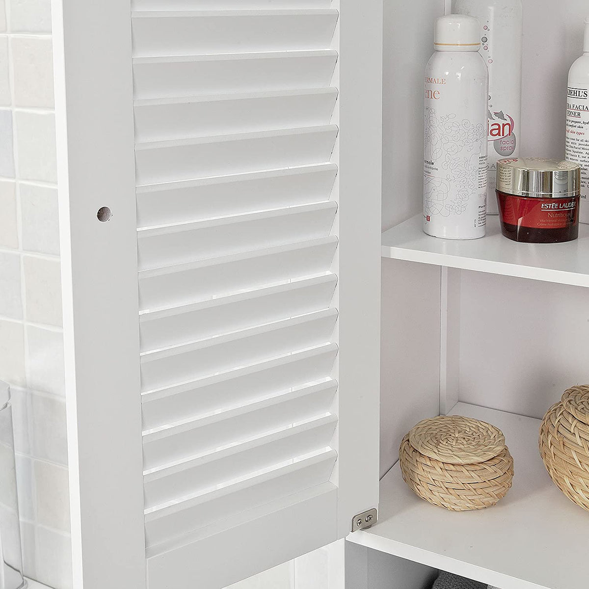 Freestanding Tall Bathroom Cabinet 170x32x30 cm - Furniture > Bedroom > Beds & Bed Frames - Rivercity House & Home Co. (ABN 18 642 972 209) - Affordable Modern Furniture Australia