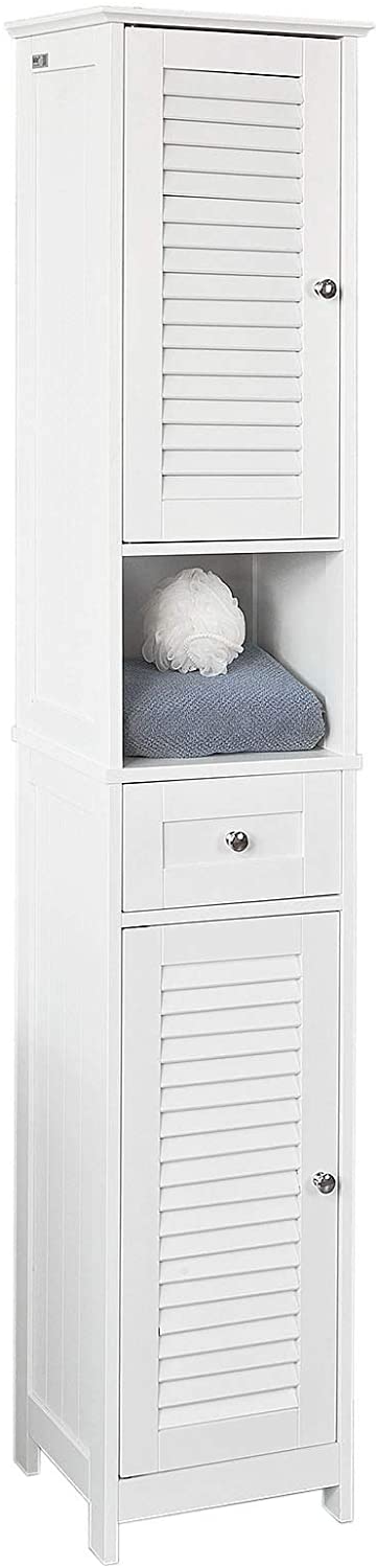 Freestanding Tall Bathroom Cabinet 170x32x30 cm - Furniture > Bedroom > Beds & Bed Frames - Rivercity House & Home Co. (ABN 18 642 972 209) - Affordable Modern Furniture Australia