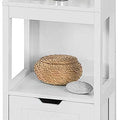 Freestanding Tall Cabinet with Shelves and Drawers - Engineered Wood