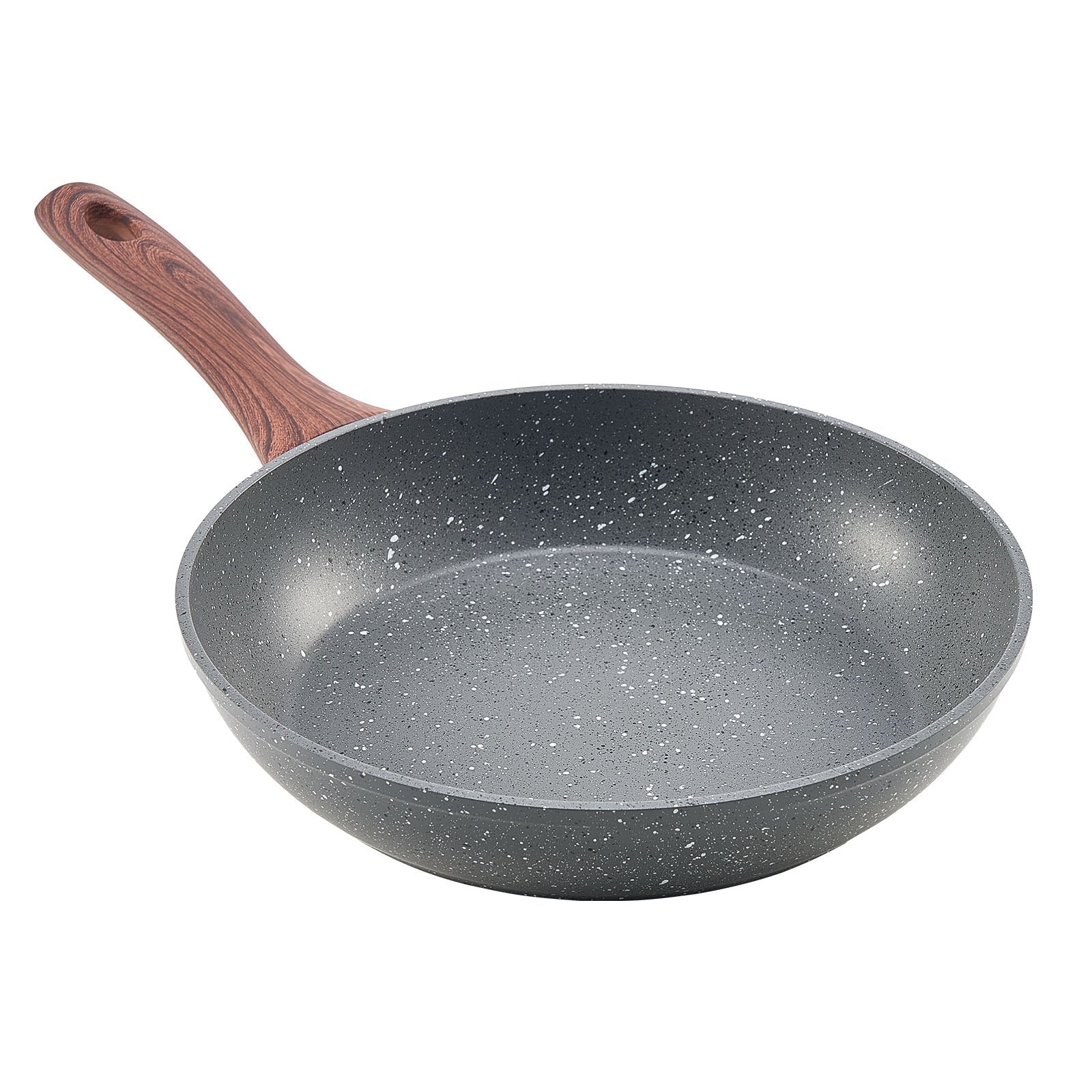 Frying Pan Skillet, Aluminum Egg Fry Pans, 3 Piece Set (250, 280, 325 mm), Nonsitck Heavy - Duty Skillets with Heat - Resistant Handle, Chef's Kitchen Cookware, for Gas, Electric, Induction, Grey - Home & Garden > Kitchenware > Skillets & Frying Pans - Rivercity House & Home Co. (ABN 18 642 972 209) - Affordable Modern Furniture Australia