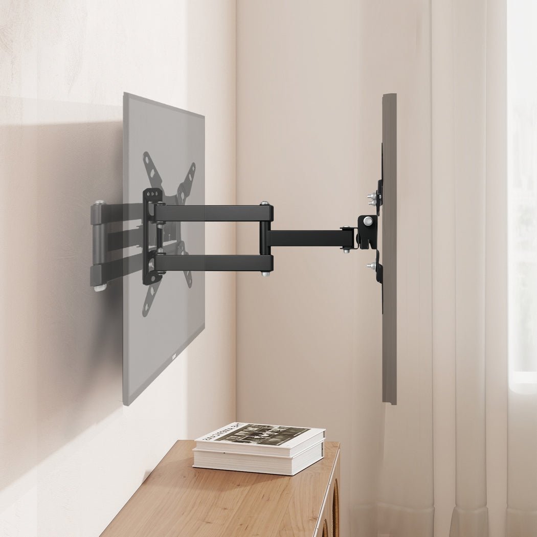 Full Motion Swivel Tilt TV Wall Mount Bracket 13" - 42" - Black - Rivercity House & Home Co. (ABN 18 642 972 209) - Affordable Modern Furniture Australia