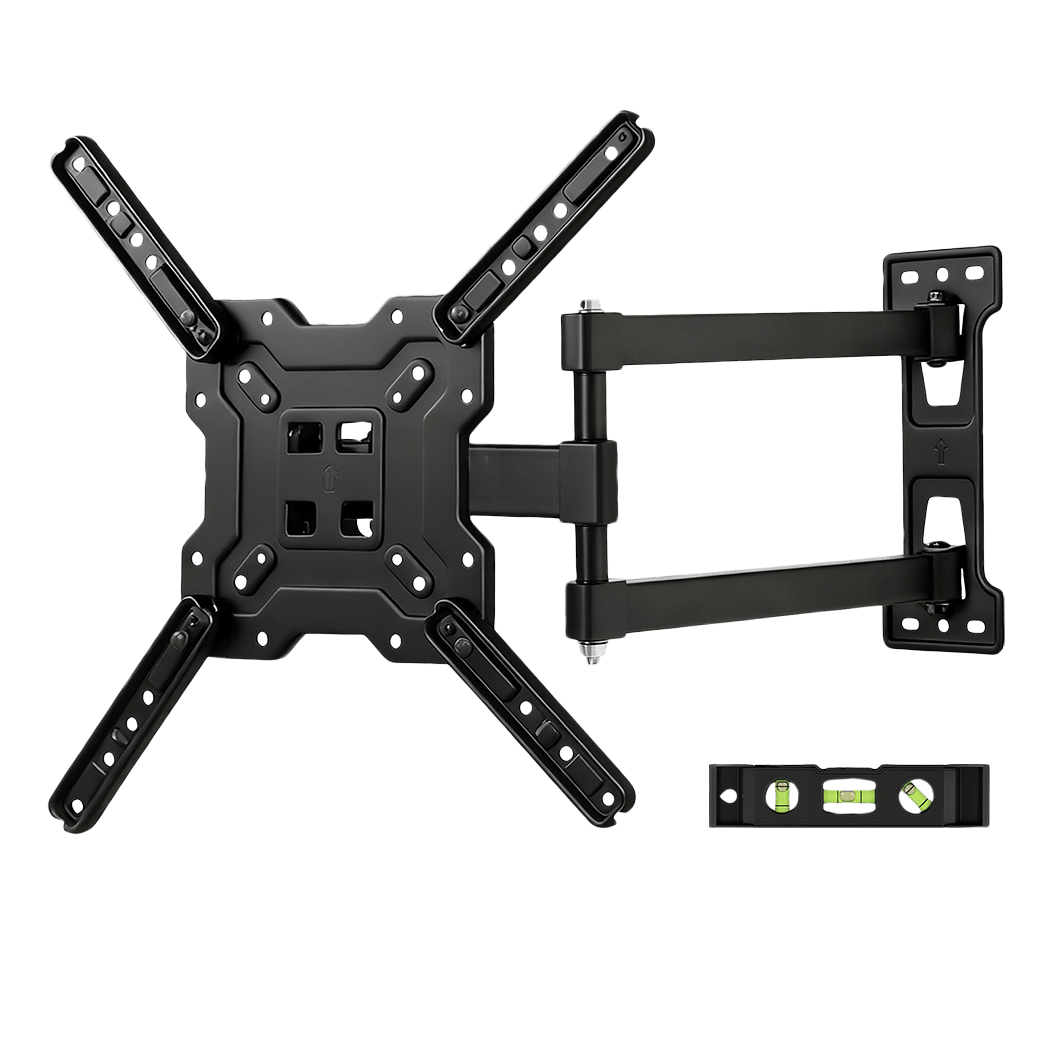 Full Motion Swivel Tilt TV Wall Mount Bracket 22 - 55 Inch VESA 100x100 - 400x400 - Black - Rivercity House & Home Co. (ABN 18 642 972 209) - Affordable Modern Furniture Australia