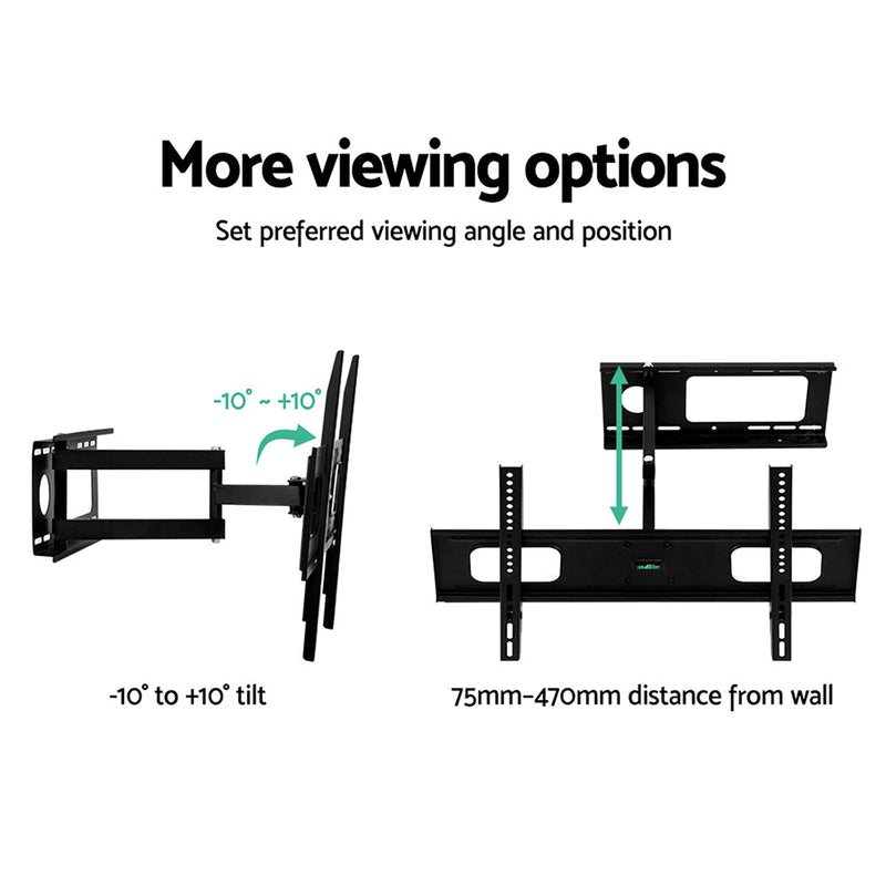 Full Motion TV Wall Mount Bracket Swivel LED LCD Plasma VESA 32 - 70 Inch - Rivercity House & Home Co. (ABN 18 642 972 209) - Affordable Modern Furniture Australia