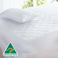 Fully Fitted Cotton Quilted Mattress Protector Double - White