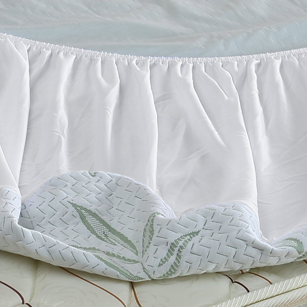 Fully Fitted Waterproof Breathable King Mattress Protector - White - Rivercity House & Home Co. (ABN 18 642 972 209) - Affordable Modern Furniture Australia