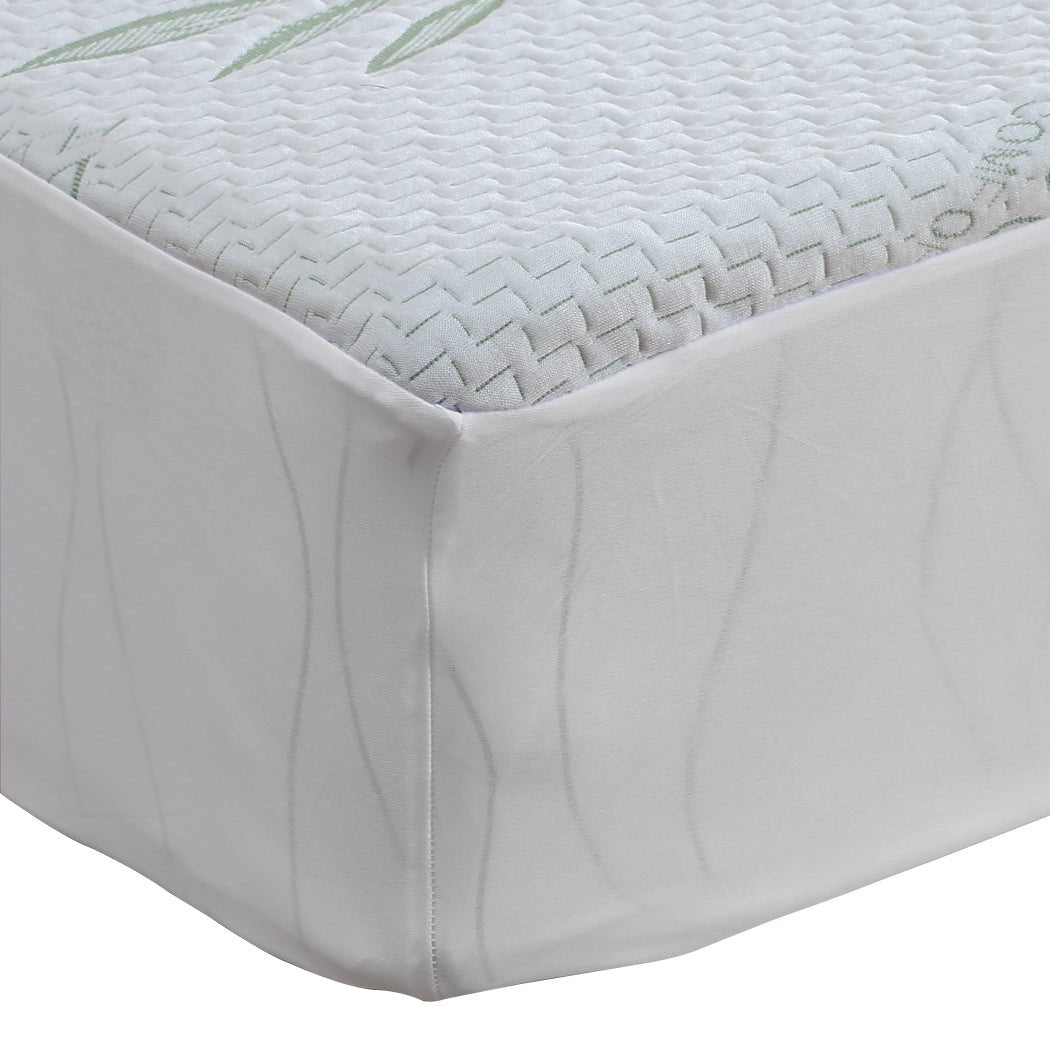 Fully Fitted Waterproof Breathable Mattress Protector King Single - White - Rivercity House & Home Co. (ABN 18 642 972 209) - Affordable Modern Furniture Australia