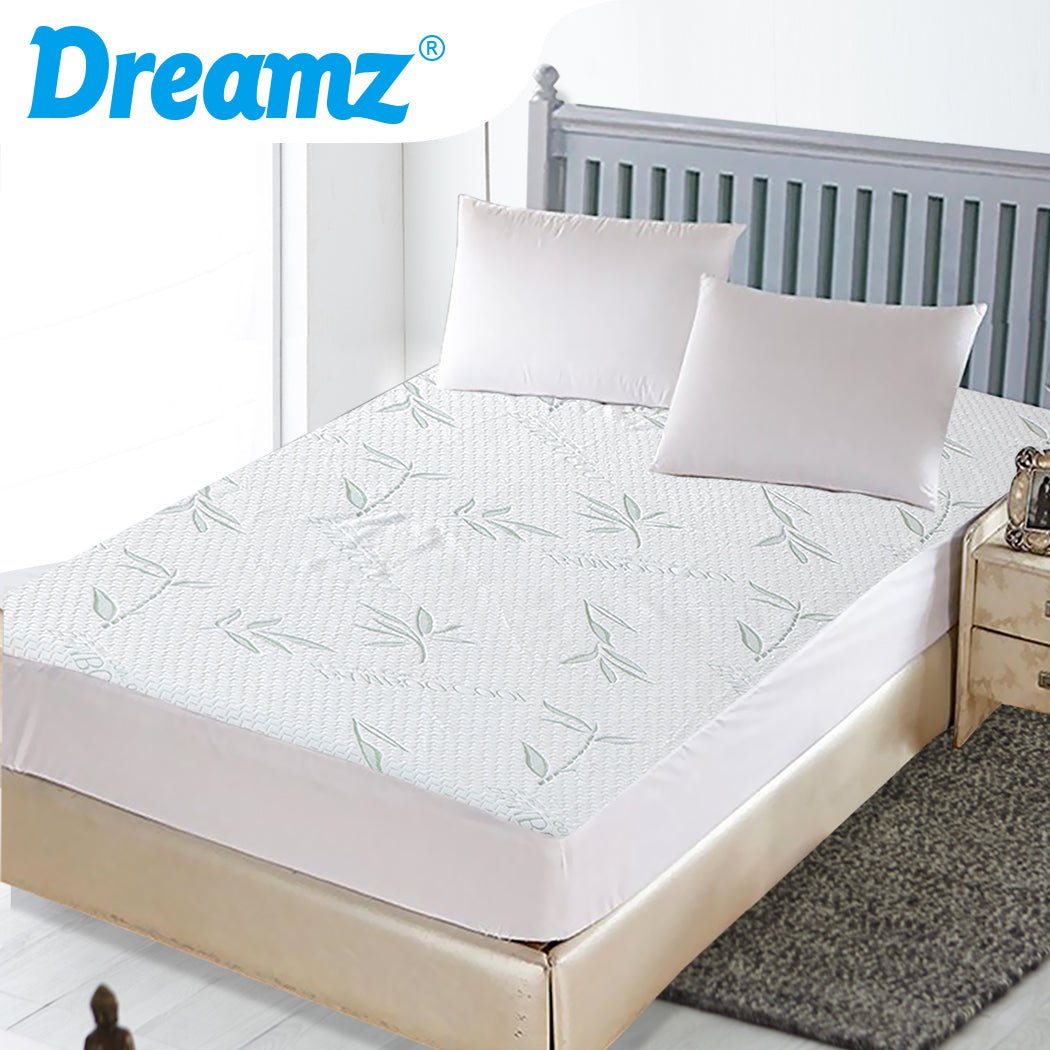 Fully Fitted Waterproof Breathable Mattress Protector King Single - White - Rivercity House & Home Co. (ABN 18 642 972 209) - Affordable Modern Furniture Australia