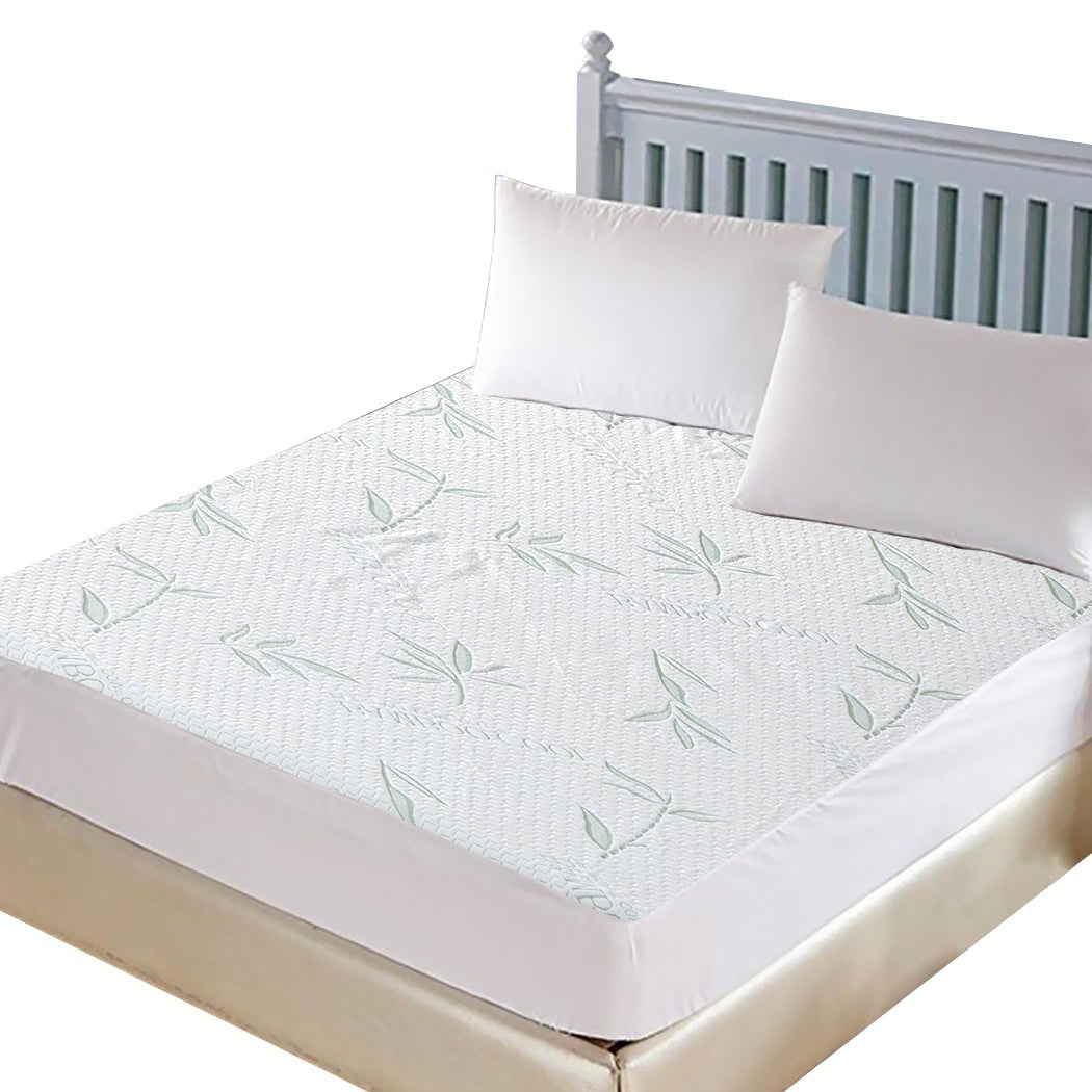 Fully Fitted Waterproof Breathable Single Mattress Protector - White - Rivercity House & Home Co. (ABN 18 642 972 209) - Affordable Modern Furniture Australia