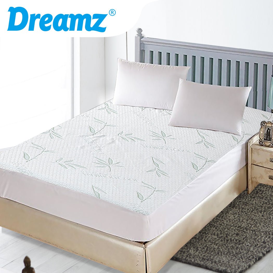 Fully Fitted Waterproof Breathable Single Mattress Protector - White - Rivercity House & Home Co. (ABN 18 642 972 209) - Affordable Modern Furniture Australia