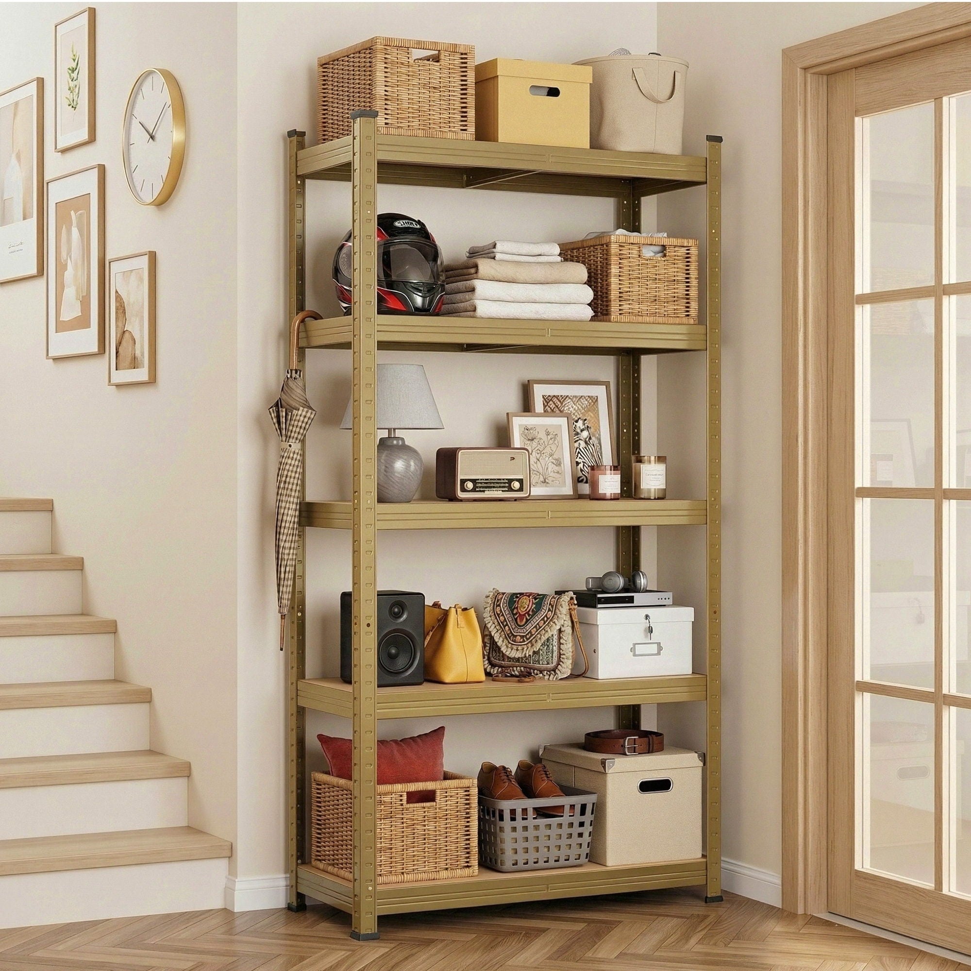 Garage Shelving 1.6X0.8m Warehouse Shelves Storage Rack Pallet Racking Yellow - Tools > Tools Storage > Wall Storage Racks - Rivercity House & Home Co. (ABN 18 642 972 209) - Affordable Modern Furniture Australia