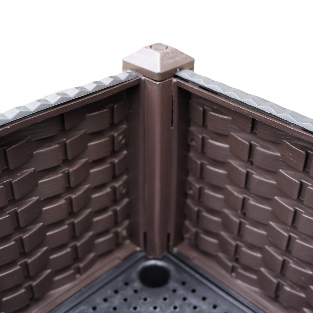 Garden Bed 120x40x36cm PP Planter Box Raised Container Growing Herb - Home & Garden > Greenhouses > Greenhouses & Accessories - Rivercity House & Home Co. (ABN 18 642 972 209) - Affordable Modern Furniture Australia