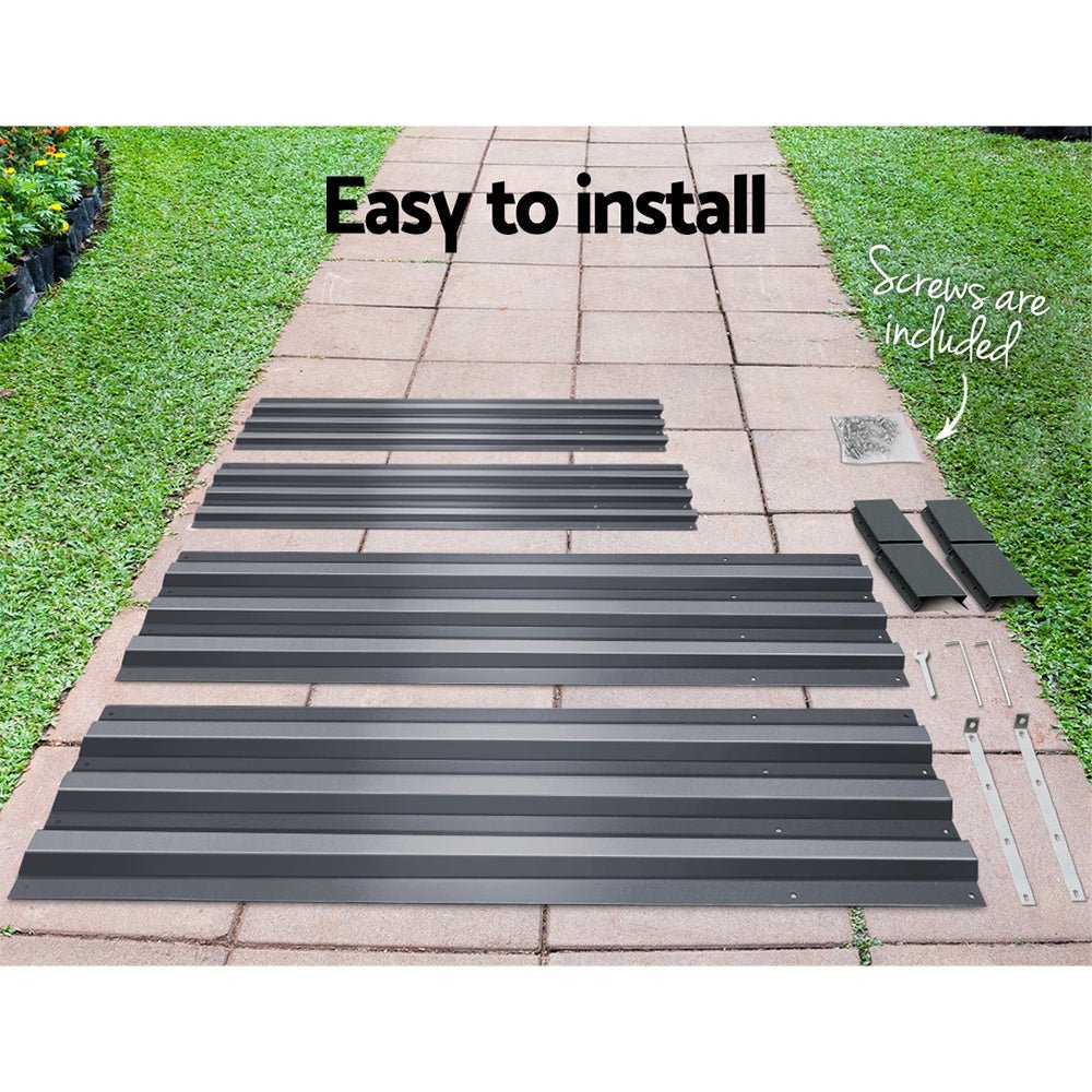 Garden Bed 150x90cm Planter Box Raised Container Galvanised Steel - Home & Garden > Garden Beds > Garden Beds & Planters - Rivercity House & Home Co. (ABN 18 642 972 209) - Affordable Modern Furniture Australia