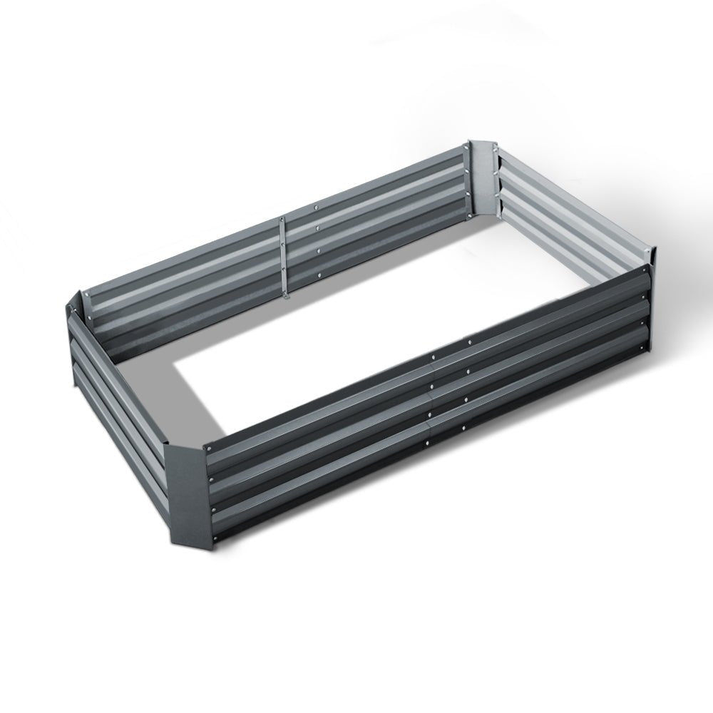 Garden Bed 150x90cm Planter Box Raised Container Galvanised Steel - Home & Garden > Garden Beds > Garden Beds & Planters - Rivercity House & Home Co. (ABN 18 642 972 209) - Affordable Modern Furniture Australia