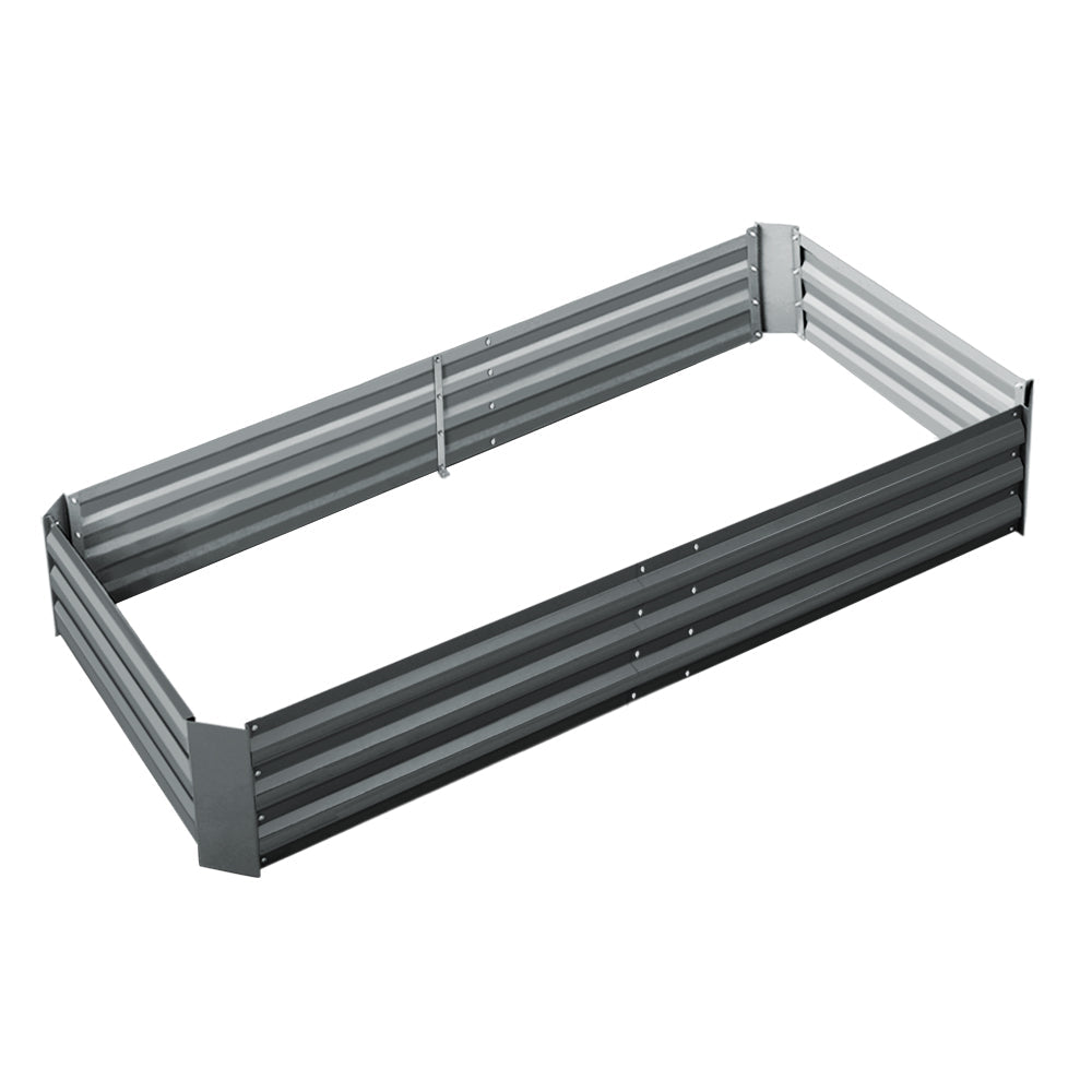 Garden Bed 210x90cm Planter Box Raised Container Galvanised Steel - Home & Garden > Garden Beds > Garden Beds & Planters - Rivercity House & Home Co. (ABN 18 642 972 209) - Affordable Modern Furniture Australia