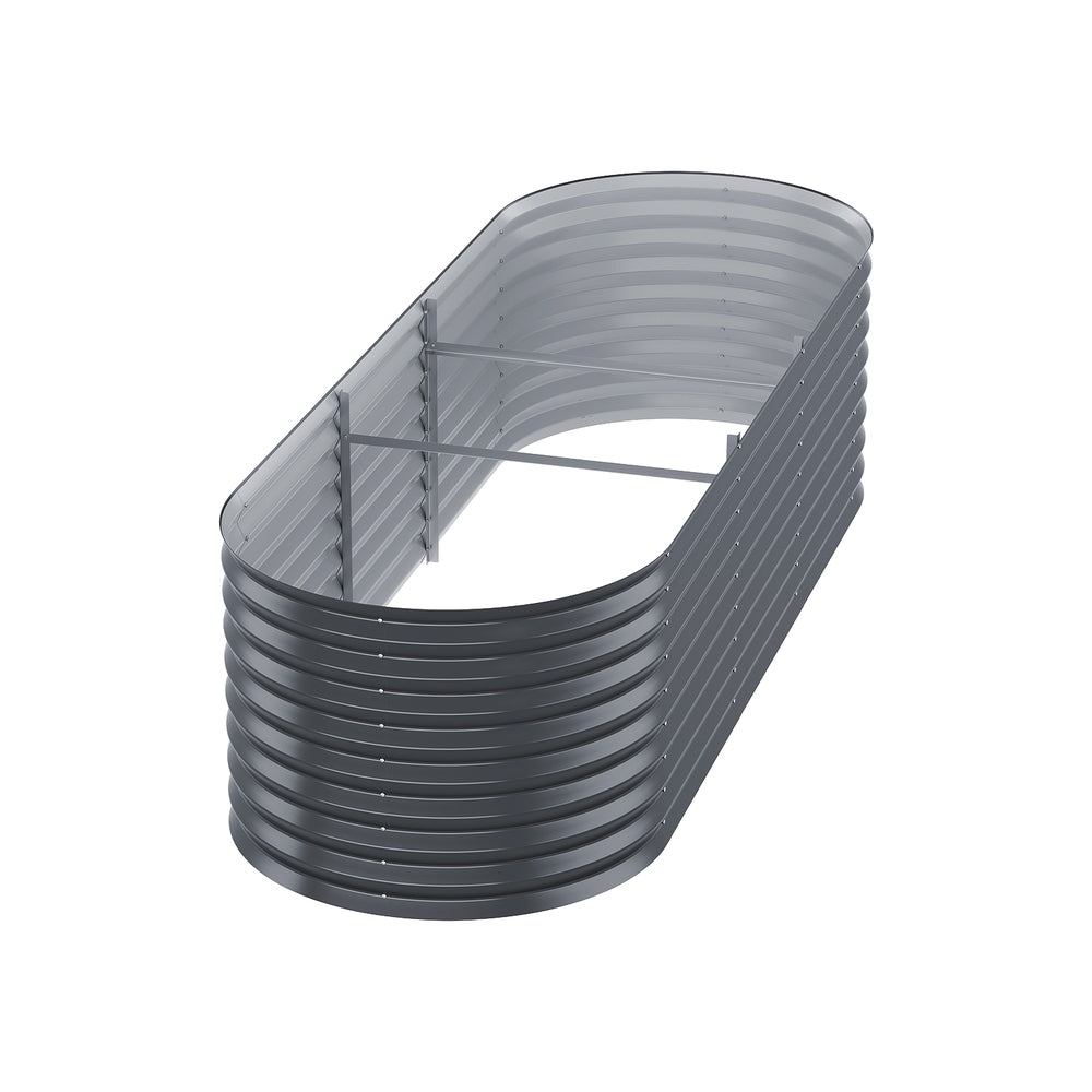 Garden Bed 240X80X56cm Oval Planter Box - Home & Garden > Greenhouses > Greenhouses & Accessories - Rivercity House & Home Co. (ABN 18 642 972 209) - Affordable Modern Furniture Australia