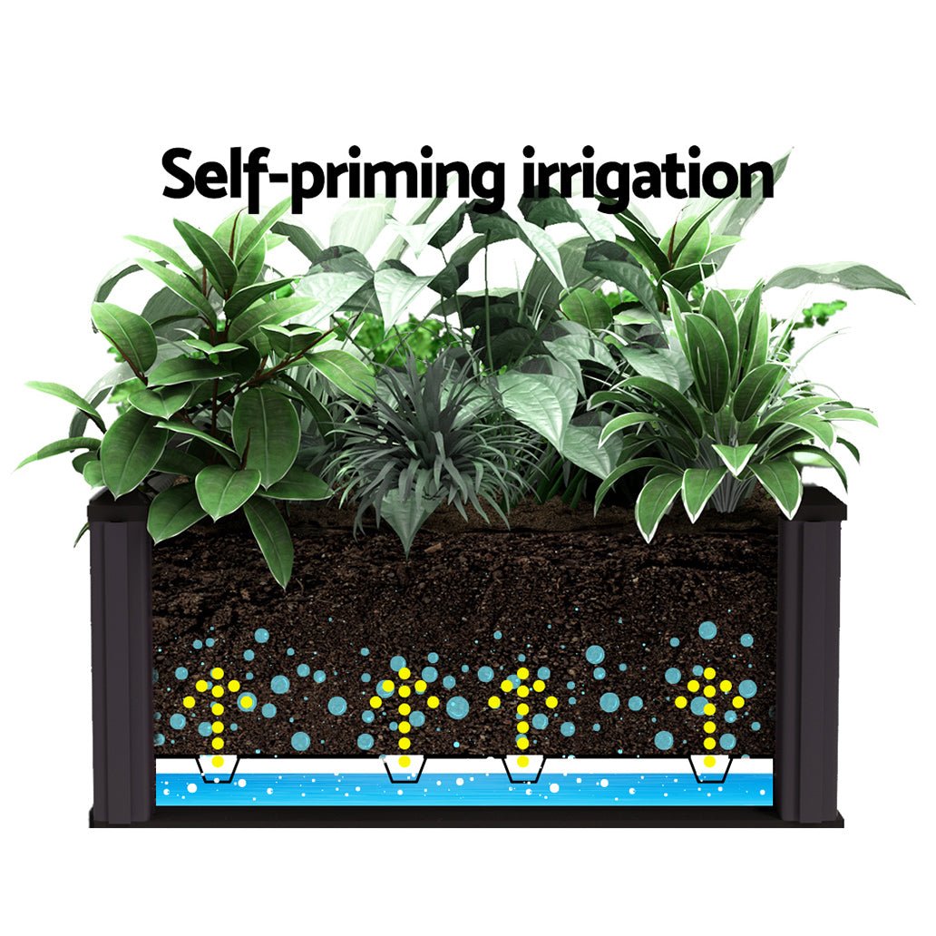 Garden Bed 40x40x23cm PP Planter Box Raised Container Growing Herb - Home & Garden > Greenhouses > Greenhouses & Accessories - Rivercity House & Home Co. (ABN 18 642 972 209) - Affordable Modern Furniture Australia
