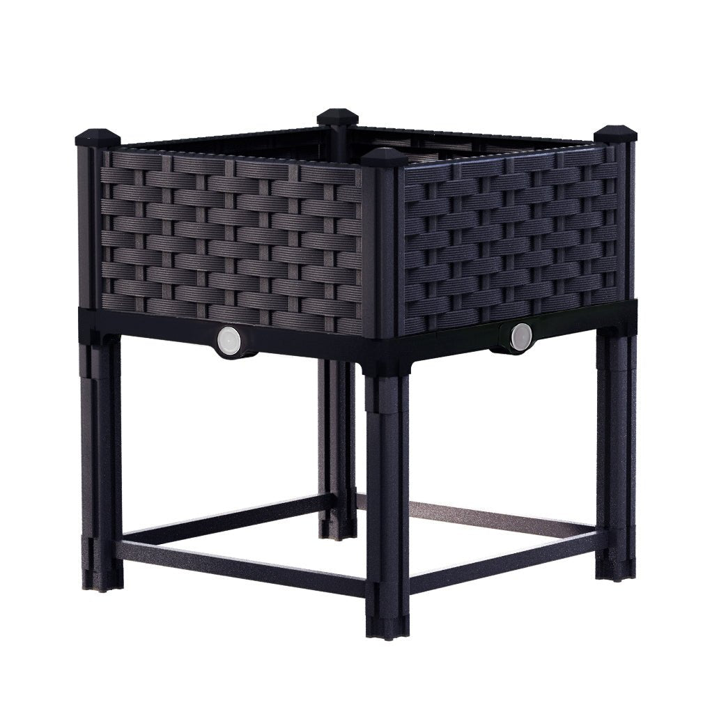 Garden Bed 40x40x23cm PP Planter Box Raised Container Growing Herb - Home & Garden > Greenhouses > Greenhouses & Accessories - Rivercity House & Home Co. (ABN 18 642 972 209) - Affordable Modern Furniture Australia