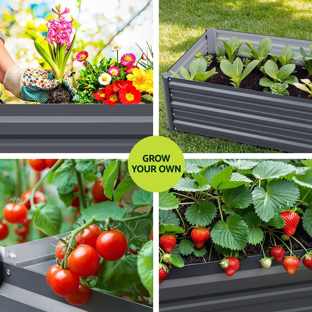Garden Bed 80X60X30cm Planter Box - Home & Garden > Greenhouses > Greenhouses & Accessories - Rivercity House & Home Co. (ABN 18 642 972 209) - Affordable Modern Furniture Australia