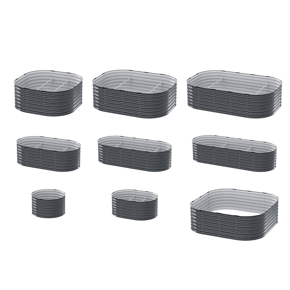 Garden Bed 9 In 1 Modular Planter Box Raised Container Galvanised - Home & Garden > Garden Beds > Garden Beds & Planters - Rivercity House & Home Co. (ABN 18 642 972 209) - Affordable Modern Furniture Australia