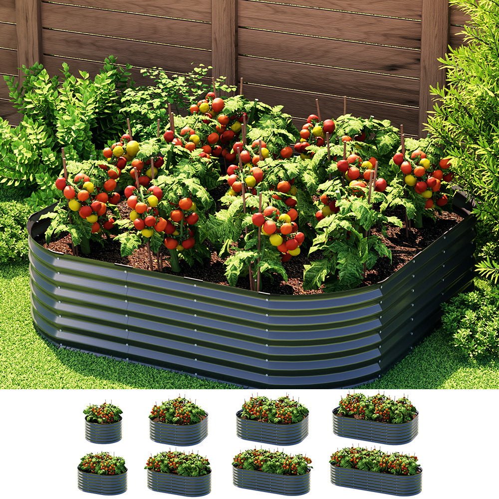 Garden Bed 9 In 1 Modular Planter Box Raised Container Galvanised - Home & Garden > Garden Beds > Garden Beds & Planters - Rivercity House & Home Co. (ABN 18 642 972 209) - Affordable Modern Furniture Australia