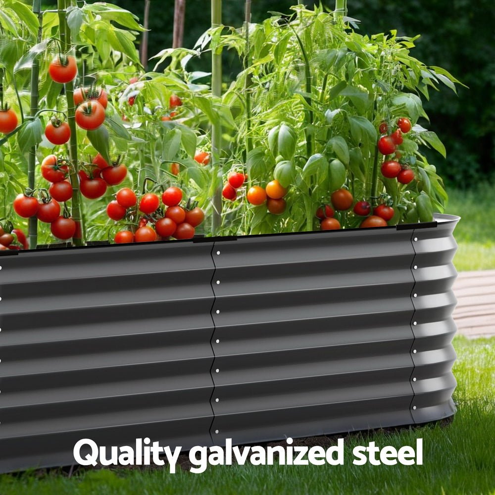 Garden Bed 9 In 1 Modular Planter Box Raised Container Galvanised - Home & Garden > Garden Beds > Garden Beds & Planters - Rivercity House & Home Co. (ABN 18 642 972 209) - Affordable Modern Furniture Australia